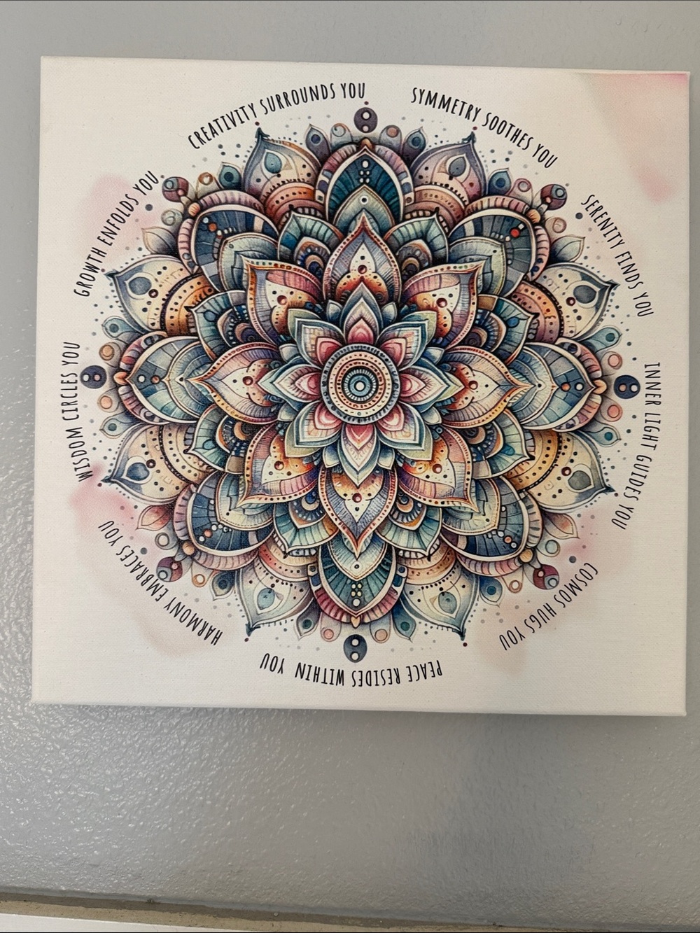 Mandala Wall Art Canvas - Multi-Color Decorative Home Wall Decor